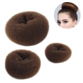 Miniatyrbillede 2 af 5: Pakke med 3 Dame Hårknold Donut Shapers Knude Ring Knold