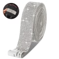 Pikkukuva 1 / 6: Itseliimautuva kristalli strassi timanttinauha DIY-koristelu Silver