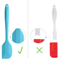 Miniatyrbillede 5 af 7: Silikonespatelsæt - Rosa 6 dele non-stick gummispatel wi