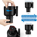 Miniatyrbillede 4 af 5: 2 i 1 Bilkopholder Expander Telefonholder Multifunktionelt Biltilbehør