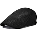 Miniatyrbillede 1 af 4: Flatcap herre sommer, flat cap flatcap sommer mesh flat cap Black
