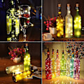 Miniatyrbild 4 av 5: 12 x 20 LED Flaskljus Kork med Batteri, Bröllopsdekoration, 2M Flask-Ljus