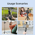 Miniatyrbild 6 av 6: Telefon-Teleprompterhållare för DJI Pocket 3 Kamera Live Streaming Fäste Utbyggnadsadapter