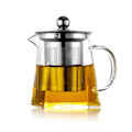 Miniatyrbillede 1 af 4: Varmebestandig tekande i glas med si Filter Infuser Tekande Kaffe Vandkande