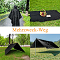 Miniatyrbilde 5 av 5: Regnponcho for dame og herre, vanntette regnjakker, regn