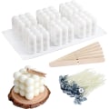 Miniatyrbillede 1 af 5: Forme til lysfremstilling, 6 Cavity Bubble Candle 28cm*16.6cm*6cm