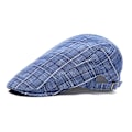 Miniatyrbillede 1 af 3: Flat cap ternet - Flere farvevalg blue