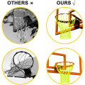 Miniatyrbild 4 av 5: Glow-in-the-dark basketnät (50cm), basketkorg, basketboll