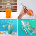 Pikkukuva 5 / 5: 700CC/24oz Läpinäkyvä Cocktail Shaker plastharts Irrotettava maitokannu mikserishakerit asteikolla ammattibaarimikoille ja aloittelijoille