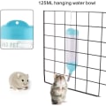 Miniatyrbillede 5 af 5: Hamstervandflaske med skål Vandflaske God til små dyr Gnavere 125 ml (blå) blue