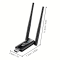 Miniatyrbild 7 av 7: USB Wifi-repeater 300M Wi-Fi-signalförstärkare 2.4G Trådlös Extender 2 Antenn Långräckvidd Wi Fi-adapter för stationär dator Bärbar dator