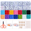 Miniatyrbillede 1 af 5: DIY - Perleboks - Seed beads - 3mm - 3900 stk - Bogstavperler