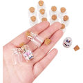 Miniatyrbild 3 av 5: 20 st 5ml julklappsflaskor, glasflaskor med korkstopp S 15x22mm
