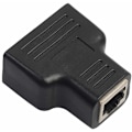 Miniatyrbilde 4 av 4: 3 stk. RJ45 1 til 2 Port Hunn til Hunn Splitter Adapter Internett