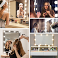 Pikkukuva 6 / 6: LED-meikkipeilin valopolttimo, pyörivä, käämitty Hollywood-peilin ajovalo, meikin täyttövalopolttimo, LED-peilin valopolttimo