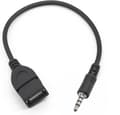 USB till Jack-adapter USB 2.0 till 3,5 mm hane auxiliary stereo ljuduttag (2 st)