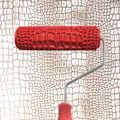 Miniatyrbild 3 av 5: 7-tums 3D-präglad färgrulle Krokodil/Tegelmönster Målarrulle Väggdekoration Målarrullar