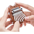 Miniatyrbillede 1 af 5: 2-delt mini 8-tangenters Kalimba tommelfingerklaver gave, egnet til at være