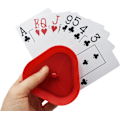 Miniatyrbillede 3 af 5: Kortholder til spillekort, trekantformet handsfree pokerstativ, 4 farver, sæt med 4