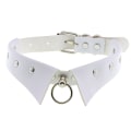 Miniatyrbild 1 av 8: Läder Choker Punk Krage Dam Nitar Dubbade Chocker A7