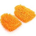 Miniatyrbillede 1 af 2: Mikrofiber Bilvaskehandske Tyk Ultra Blød Sæt orange