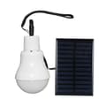 Solcellelampe, solpanel med ledning