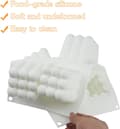 Miniatyrbilde 5 av 5: Former for lysproduksjon, 6 Cavity Bubble Candle 28cm*16.6cm*6cm