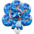 Miniatyrbillede 1 af 4: 6 stk. Lilo og Stitch Balloner, Lilo og Stitch Festdekoration