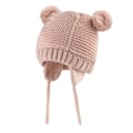 Pikkukuva 1 / 8: Neulottu pipo kuulosuojaimet CAP pink