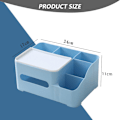 Miniatyrbillede 2 af 5: Rektangulær Servietboks Cover Holder med opbevaring, House Tissue Style 4