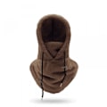Miniatyrbild 3 av 7: Sherpa Huva Skidmask Vinter Balaclava Kallt Väder Vindtät Justerbar Varm Huva Cover Hat Cap Scarf Svart