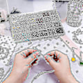 Miniatyrbilde 5 av 5: 1680 stk 6mm 24 farger runde perler med hull for smykker Laging løse mellomromsperler for DIY C