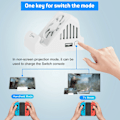 Miniatyrbild 5 av 6: Bärbar Stativ TV-Projektion Laddningsdocka för Switch, Kylfläkt Kompakt 4K HDMI-Adapter med USB 3.0-portar