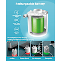 Miniatyrbilde 4 av 6: Elektrisk luftpumpe, oppladbar batteripumpe med lys, mini