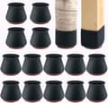 Stolsbens Skydd i Silikon, Golvskydd för Stolsben, 24-pack