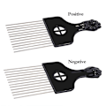 Miniatyrbild 7 av 7: Kammetallplock för hår, Afro Pick kammar för hårstylingverktyg Hårkam för hårstyling Hårval