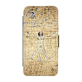 Miniatyrbild 1 av 3: Vitruvianske Mannen Apple iPhone 16e Flip Mobilfodral