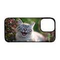 Miniatyrbild 1 av 2: Skrattande Katt iPhone 14 Pro Mobiltelefon Skal