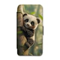 Miniatyrbild 1 av 3: Söt Tecknad Panda För Barn Samsung Galaxy S22+ Flip Mobilfodral