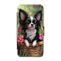 Miniatyrbild 1 av 3: Barn Tecknad Långhårig Chihuahua Hund Samsung Galaxy A53 5G Flip Mobilfodral