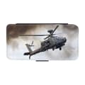 Till iPhone 18 Pro Max: Apache Attackhelikopter, flipfodral med unikt motiv, mobilfodral med stativfunktion