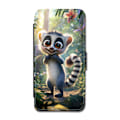 Miniatyrbild 1 av 3: Ljuvligt Tecknad Lemur iPhone 7 Plus/iPhone 8 Plus Flip Mobilfodral