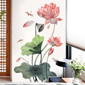 Miniatyrbild 2 av 5: Lotus Dragonfly Väggdekaler vardagsrum vägg bakgrund Bedro