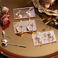 Miniatyrbild 5 av 5: 1 st örhängen Display Akryl Transparent Smycken Display 6*3CM
