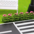 Miniatyrbild 1 av 8: 1:12 Dollhouse Miniatyr Buskremsor Ornament Greenbelt Garde Pink
