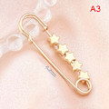 Miniatyrbild 1 av 5: Justering Justerbar Gold Brosch Heart Star Fasta kläder Wais A3