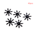 Miniatyrbild 1 av 5: 40st/ Set Dart vingskydd Dart Flight Savers Dart Tail Ti Black