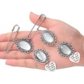 Miniatyrbild 5 av 5: Bröllopsbukett Foto Berlock DIY Pin Brosch Making Kit A1