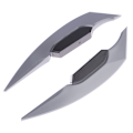 Miniatyrbild 1 av 8: 1Par Universal Motorcykel Winglet Aerodynamisk Spoiler Dynamic Gray