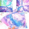 Miniatyrbild 1 av 8: 60/65 st Space Star Flower Origami Paper Dubbelsidig Vikning D C:60Pcs